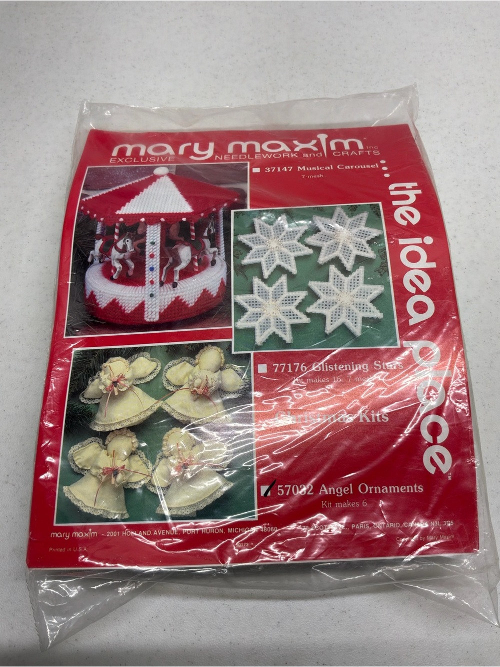 Vintage Mary Maxim Exclusive Needlework and Crafts Angel Ornaments